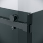 Душевое ограждение Grossman Classic 100.K33.04.110.21.10-200.K33.04.80.21.10 (110х80х195) раздвижная,черный матовый,стекло тонированное,2 места