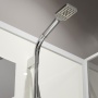 Душевая кабина Niagara Standart ST80/15Q/BK (80х80х200) квадрат,поддон 15см,распашная,проф.белый,без крыши,3 места