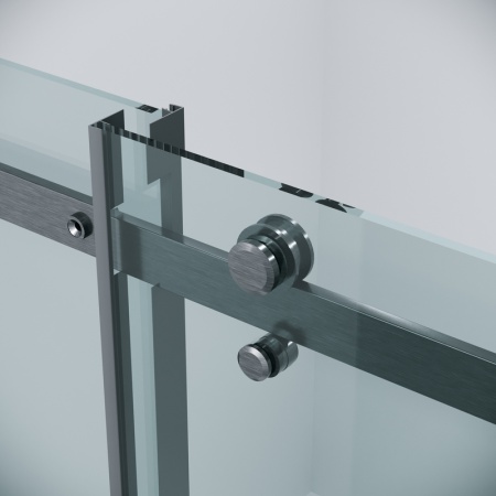 Душевое ограждение Grossman Classic 100.K33.04.110.42.00-200.K33.04.80.42.00 (110х80х195) раздвижная,графит сатин,стекло прозрачное,2 места