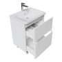 Тумба напольная "АДЕЛЬ-НОРМА-60 см" с 2-я ящ. белый глянец (ум. Aдель-60)
