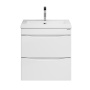 Тумба подвесная "ВИСТА-50 см" с 2-я ящ. белый глянец (ум. Alice-50)
