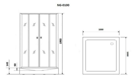 Душевой уголок Niagara NG 0100-14