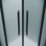 Душевое ограждение Grossman Cosmo 300.K33.02.8080.21.02 (80х80х195) квадрат,раздвижная,черный матовый,стекло шиншилла, 1 место