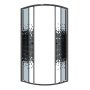 Душевое ограждение Niagara Eco NG-1007-14BLACK (90х90х190) четверть круга,раздвижное,черный,стекло мозаика,1 место