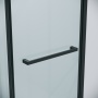 Душевое ограждение Grossman Style 100.K33.05.110.21.00-200.K33.05.90.21.00 (110х90х195) раздвижная,черный матовый,стекло прозрачное,2 места