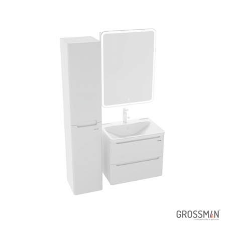 Тумба подвесная Grossman АДЕЛЬ-60 см с 2-я ящиками белая
