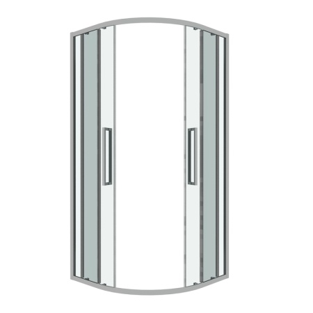 Душевое ограждение Grossman Cosmo 301.K33.02.8080.10.00 (80х80х195) четверть круга,раздвижная,хром,стекло прозрачное, 1 место