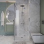 Душевое ограждение Niagara Nova NG-6632-34 (100х100х195) квадрат,хром,дверь распашная,стекло прозрачное,1 место