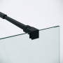 Душевая перегородка Niagara Nova NG-582-90BLACK (90х200) черный матовый,стекло белый градиент,1 место
