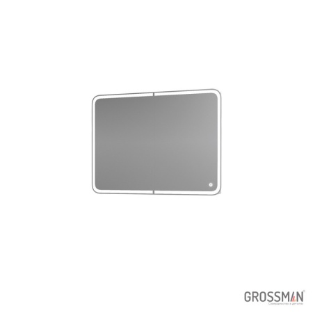 Шкаф-зеркало Grossman АДЕЛЬ-100 см с LED подсветкой