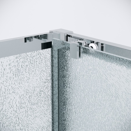 Душевое ограждение Grossman Cosmo 100.K33.02.130.10.02-200.K33.02.100.10.02 (130х100х195) раздвижная(левая),хром,стекло шиншилла,2 места