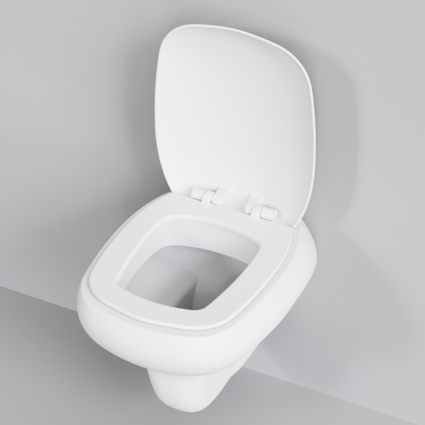 Унитаз Diamond 123T20101R (530*405*375) МАТОВЫЙ БЕЛЫЙ подвесной БЕЗОБОДКОВЫЙ, 1 место