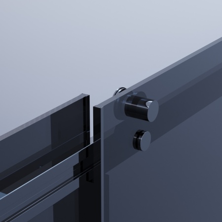 Душевое ограждение Ambassador Benefit 19022204HBB-110HBB (150х110х200) прямоугольник,черный,стекло тонированное,раздвижная,2 места