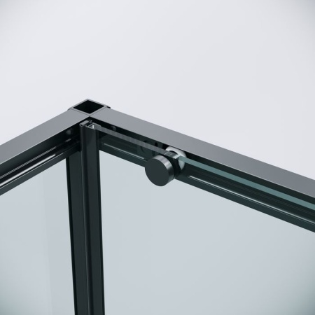 Боковая стенка Grossman Galaxy 200.K33.01.100.21.00 (100х195) черный матовый,стекло прозрачное, 1 место