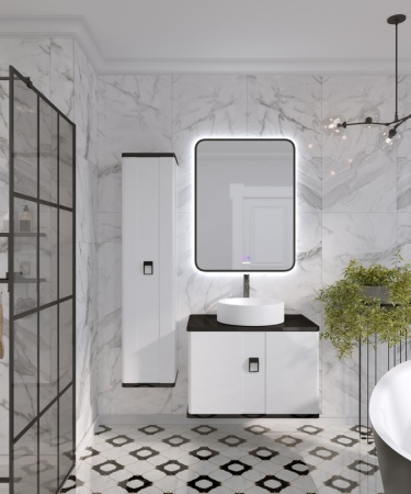 Столешница "НОРМА-60 см" черная (искусственный камень)