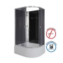 Душевая кабина Niagara Eco E110/80/40L/TN/BK (110х80х195) высокий поддон(40см),стекло черное,4 места