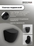 Комплект 3 в 1: Grossman инсталляция 900.K31.01.000+клавиша 700.K31.02.210.210 черный матовый+унитаз GR-4455BMSQ, 3 места