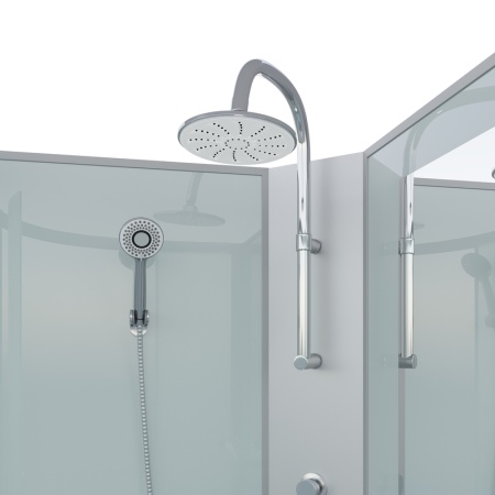 Душевая кабина Niagara Classic NG-6709-14BKTG (100х100х210)высокий поддон(45см),черный,стекло прозрачное,4 места