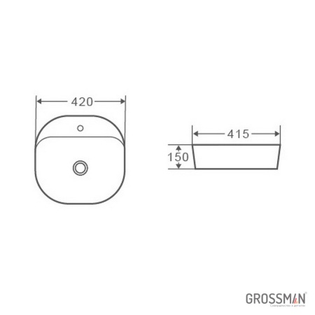 Раковина Grossman GR-3028