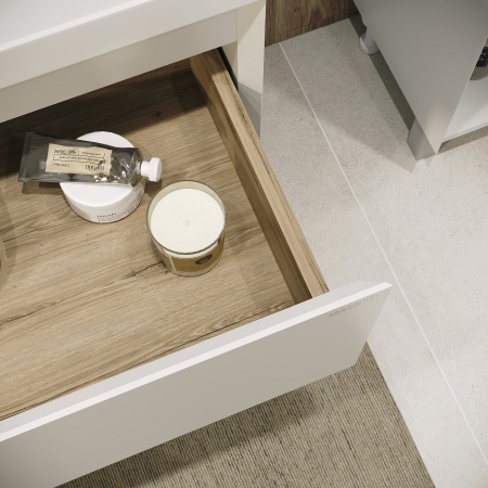 Тумба напольная "МЕРКАДО-70 см" с 2-я ящ. белая матовая (ум. Classica-70)