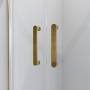 Душевое ограждение Niagara Nova NG-6407-08 GOLD 100x100x190 полукруг, двери раздвижные