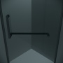 Душевое ограждение Grossman Pragma 302.K33.03.9090.21.10 (90х90х195) трапеция,распашная,черный матовый,стекло тонированное, 1 место