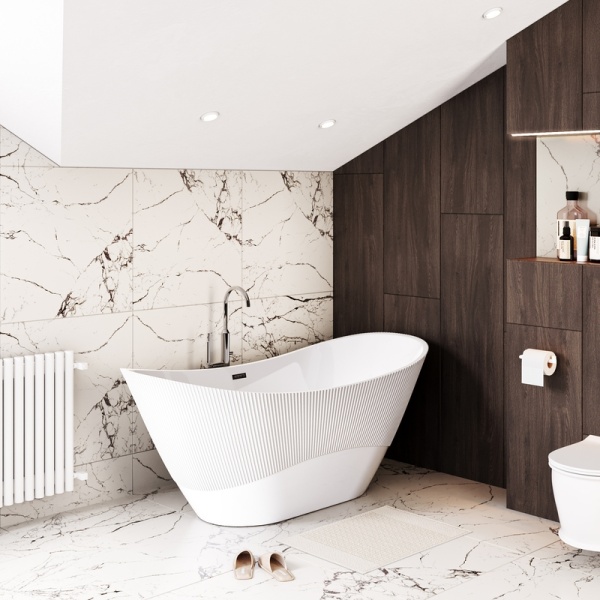 Ванна отдельностоящая Grossman Galaxy GR-2104 (170х75х72) цвет белый,1 место