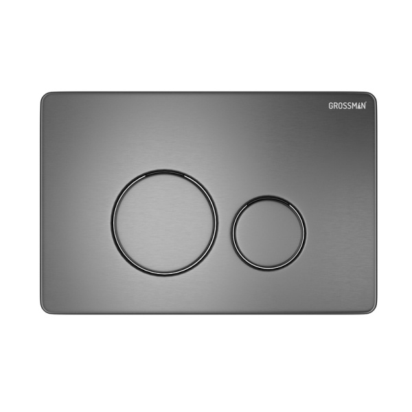Комплект 3 в 1: Grossman инсталляция 900.K31.01.000+клавиша 700.K31.05.42M.42M графит сатин+унитаз GR-4455SQ, 3 места