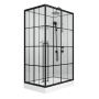 Душевая кабина Niagara Standart ST120/80/15QR/KL/BKT (120х80х225) поддон низкий(15см),черный,стекло прозрачное,3 места