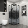 Душевое ограждение Niagara Eco NG-1008-14QBLACK (80х80х190) квадрат,раздвижное,черный,стекло мозаика,1 место