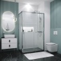 Душевое ограждение Grossman Style 100.K33.05.100.10.00-200.K33.05.90.10.00 (100х90х195) раздвижная,хром,стекло прозрачное,2 места