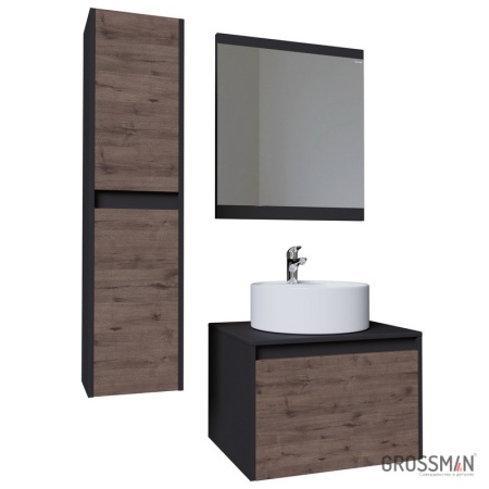 Пенал подвесной Grossman СМАРТ-30 см веллингтон/графит