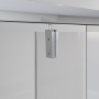 Душевое ограждение Niagara Nova NG-83-9AB-A90B (90х90х195) квадрат,черный,дверь распашная,стекло прозрачное,2 места