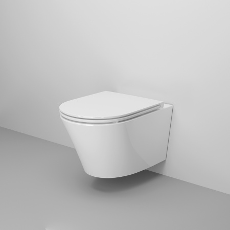 Унитаз Ritz 233K19003RS (530*360*350) подвесной БЕЗОБОДКОВЫЙ, 2 места