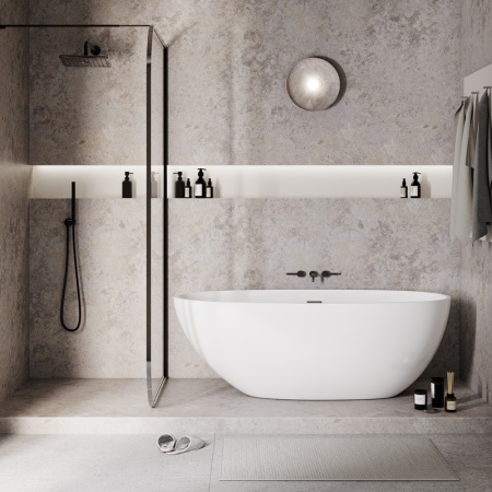 Ванна отдельностоящая Grossman Fly GR-1104 (170х75х58) цвет белый,1 место