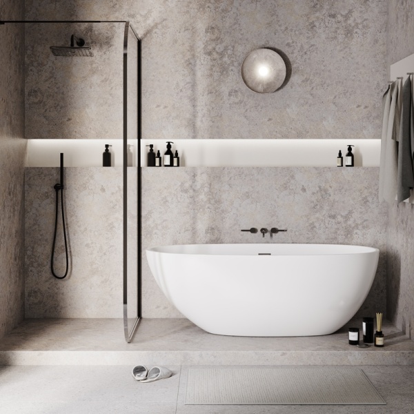 Ванна отдельностоящая Grossman Fly GR-1104 (170х75х58) цвет белый,1 место