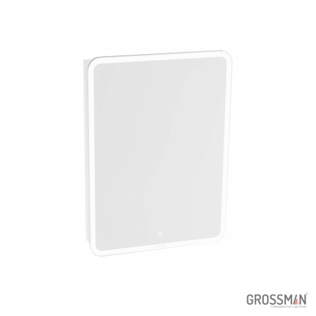Шкаф-зеркало Grossman АДЕЛЬ-60 см с LED подсветкой