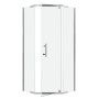 Душевое ограждение Niagara Eco NG-1010-14D (100х100х190) трапеция,распашное,хром,стекло прозрачное,1 место