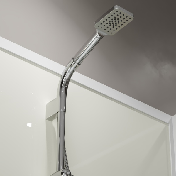 Душевая кабина Niagara Standart ST100/80/15Q/BK (100х80х200) прямоугольник,поддон 15см,распашная,проф.белый,без крыши,3 места