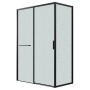 Боковая стенка Grossman Style 200.K33.05.100.21.02 (100х195) черный матовый,стекло шиншилла, 1 место