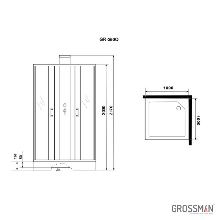 Душевая кабина Grossman GR-250Q
