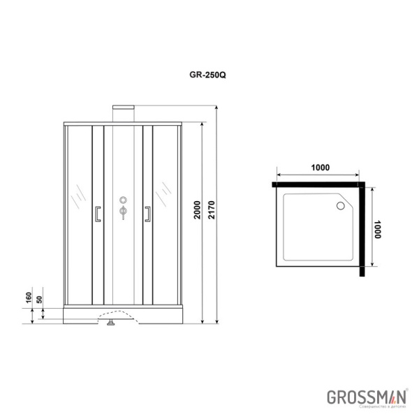 Душевая кабина Grossman GR-250Q