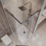 Душевое ограждение Niagara Nova NG-6630-34 (100х100х195) квадрат,хром,двери раздвижные,стекло прозрачное,1 место
