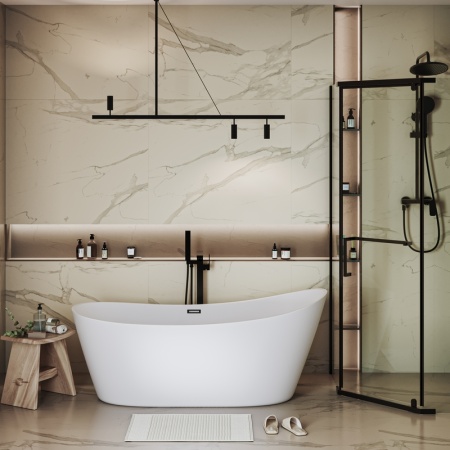 Ванна отдельностоящая Grossman Galaxy GR-2102M (170х75х72) цвет белый матовый,1 место