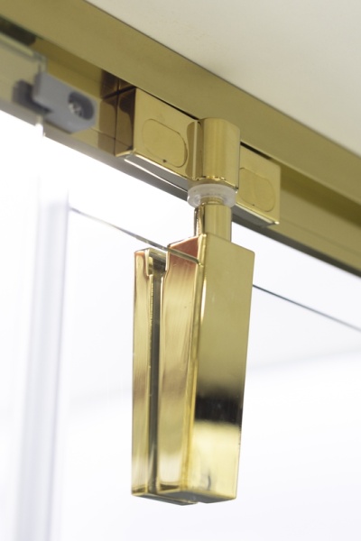 Душевое ограждение Niagara Nova NG-43-9AG-A90G (90х90х195) квадрат,золото,двери распашные,стекло прозрачное,2 места