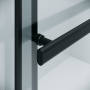 Душевая перегородка Niagara Nova NG-671-12BLACK (120х200) черный матовый,раздвижная,стекло прозрачное,1 место