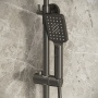 Душевая стойка Grossman Cosmo 500.K35.02.420 с верхним душем,ручной лейкой и смесителем,графит сатиновый,1 место