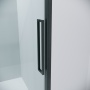 Душевое ограждение Grossman Cosmo 100.K33.02.110.42.00-200.K33.02.80.42.00 (110х80х195) раздвижная,графит сатин,стекло прозрачное,2 места