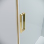 Душевое ограждение Grossman Classic 100.K33.04.100.32.00-200.K33.04.80.32.00 (100х80х195) раздвижная,золото сатин,стекло прозрачное,2 места