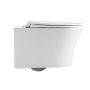 Унитаз подвесной Grossman Thin Rim GR-5604SQ (520х360х355) тонкий ободок,белый с тонкой крышкой,микролифт,смыв торнадо,1 место